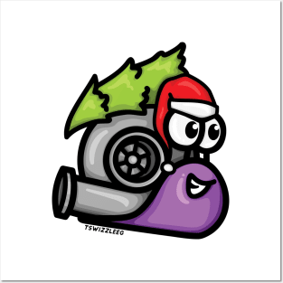 Turbo Snail - Christmas Tree Hauler (Purple) Posters and Art